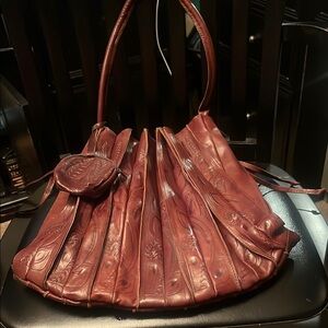Chic Embossed Leather Tote